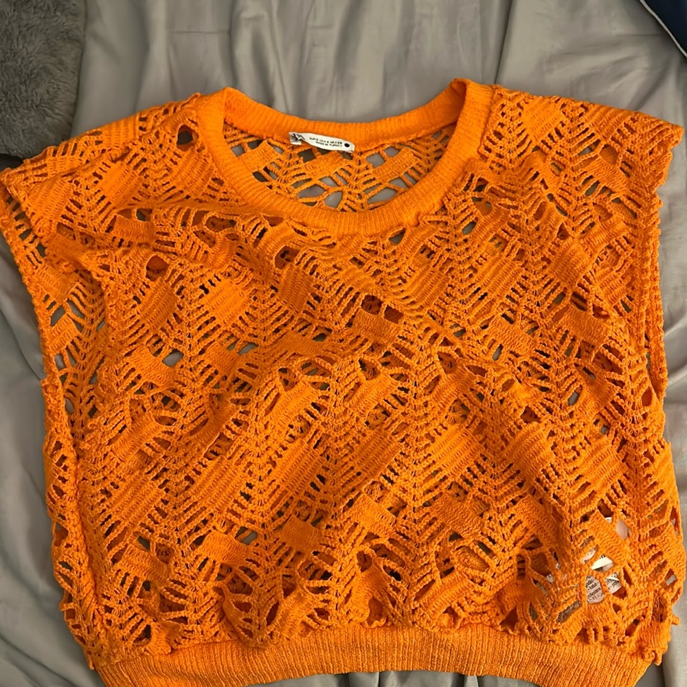 Zara crochet top